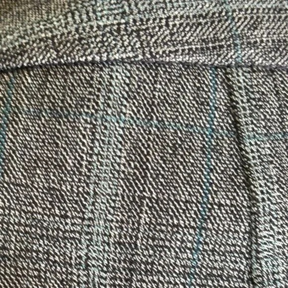 Lane Bryant Tweed Slacks Pants Gray with Teal Detail Cuffs See Measurements - Picture 5 of 8